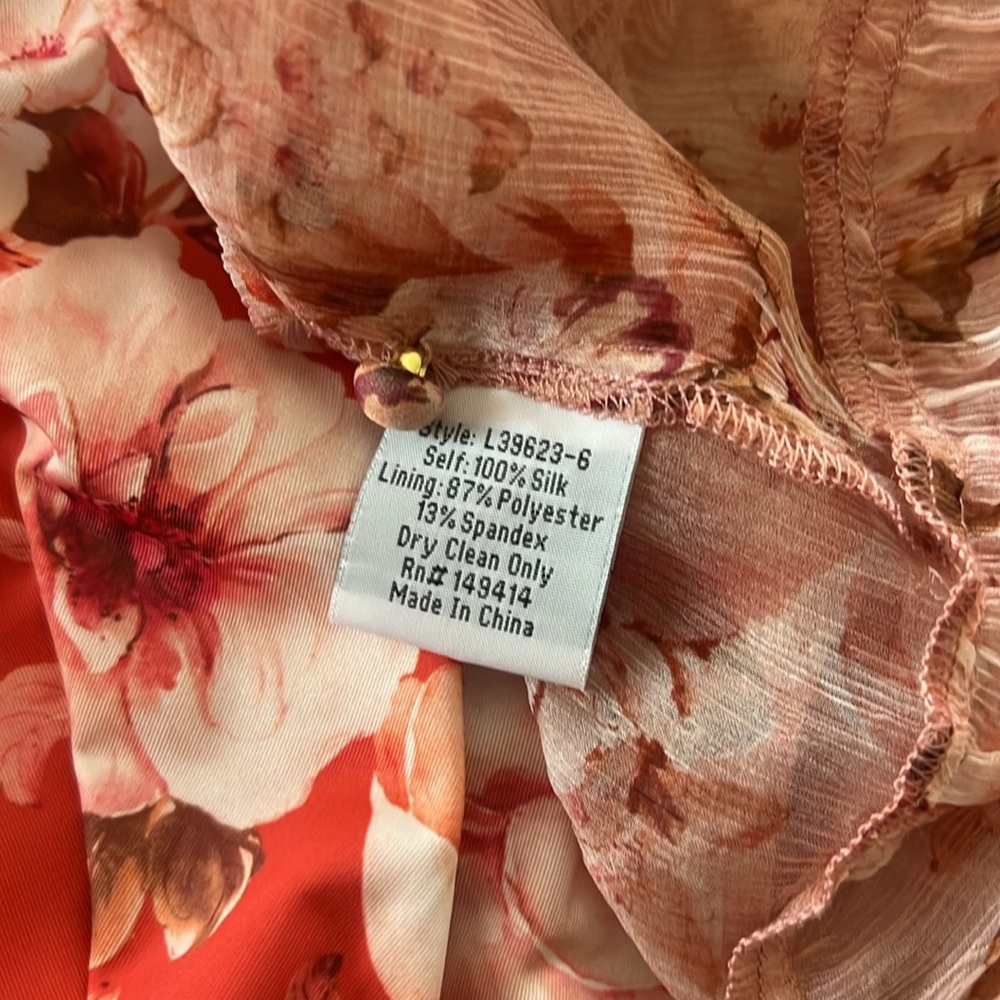 NWT Johnny Was Yours Truly Silk Floral Mini Dress Size M 2PC - Picture 11 of 15